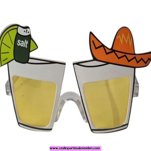 Kokteyl Meksika Temalı Lüks Gözlük